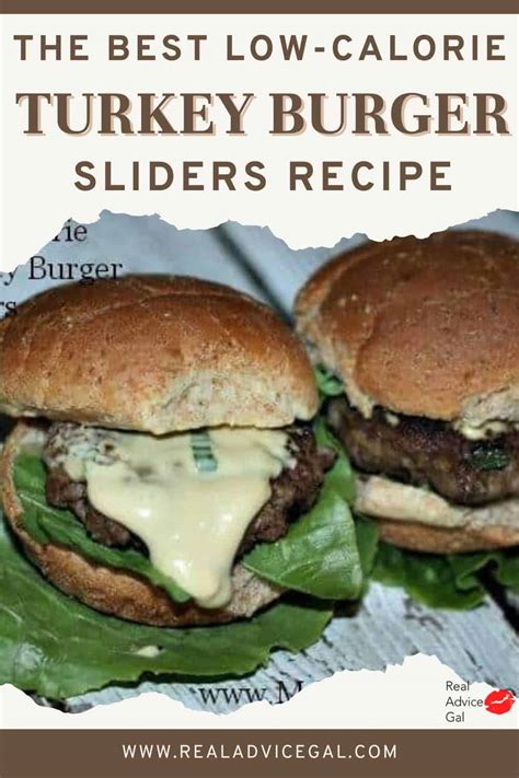 Low Calorie Easy Turkey Burgers Sliders Recipe Real Advice Gal