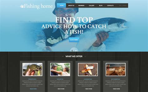 Free Fishery Responsive Wordpress Theme And Website Template