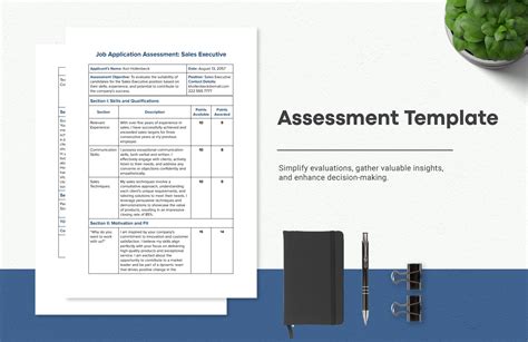 Microsoft Word Self Assessment Template Free Word Template