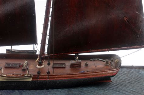 Lot Detail Model Of A Two Masted Schooner