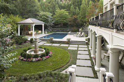 Great Falls Landscape Design In French Country Style