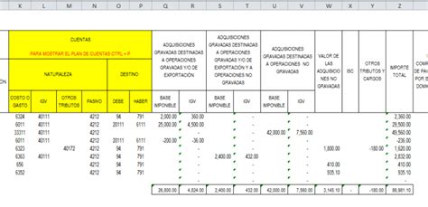 Registro De Compras Archivo Excel