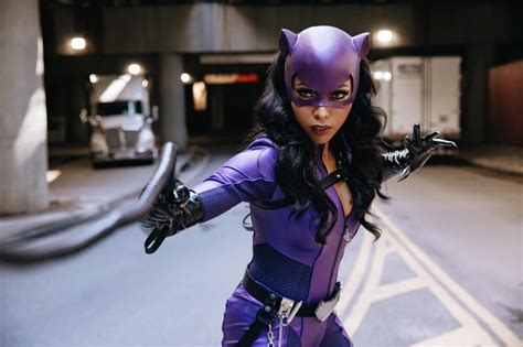 This 90s Purple Suit Catwoman Cosplay Is Ready For The Long Halloween Bell Of Lost Souls