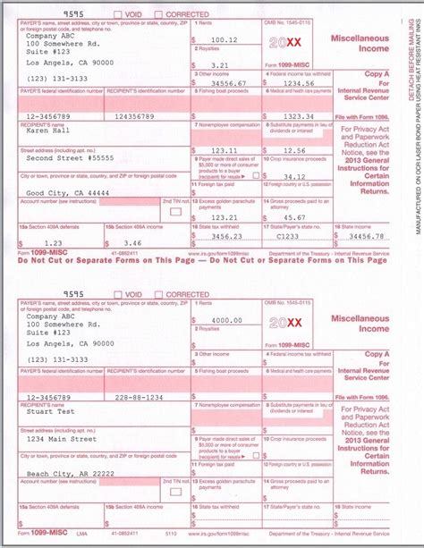 How To Fill Out And Print 1099 Misc Forms