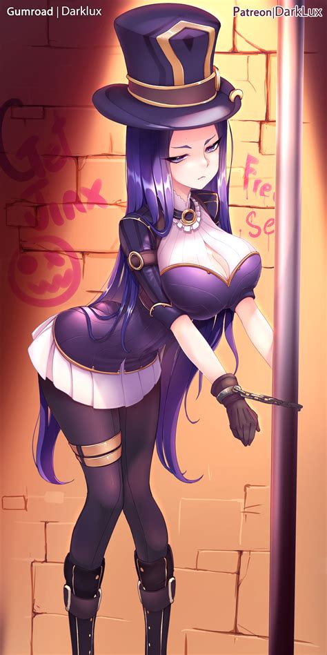 Caitlyn League Of Legends Drawn By Darklux Danbooru