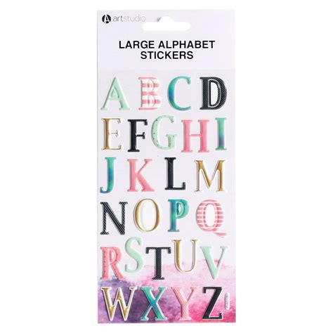 Art Studio Large Alphabet Stickers