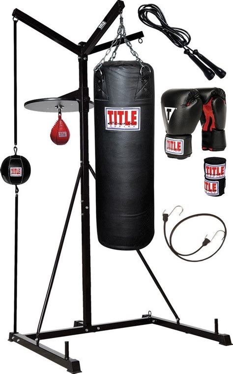Title 4 Score Punching Bag Stand With Bags Boxing Punching Bag