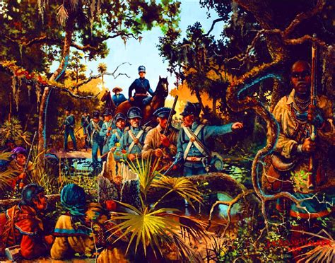 Seminole War In The Floridian Swamps Native American Models Native American Warrior Native