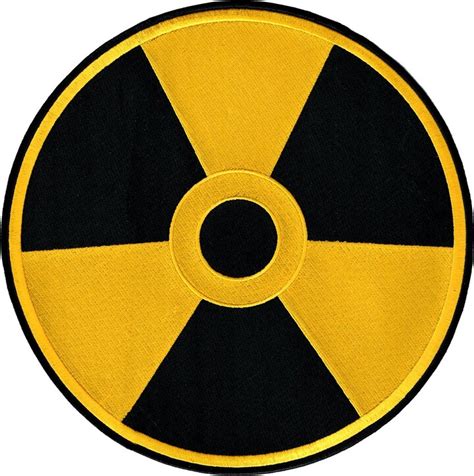 Cypress Collectibles Embroidered Patches Nuclear Radiation Symbol Large