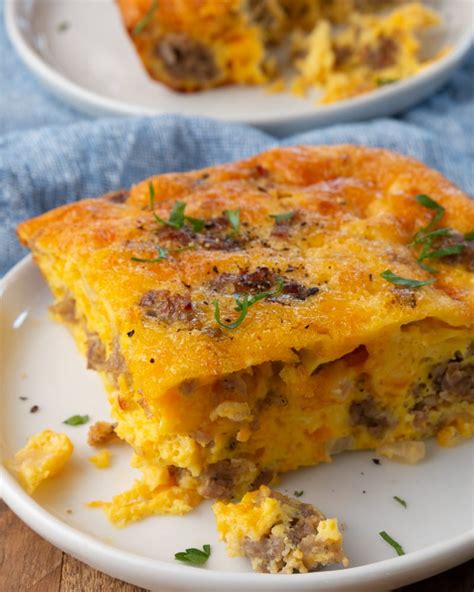 Sausage Egg And Cheese Breakfast Bake Recipe In 6 Easy Steps Recipe