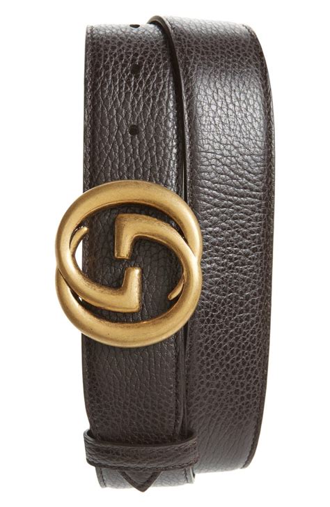 Gucci Interlocking G Calfskin Leather Belt Nordstrom