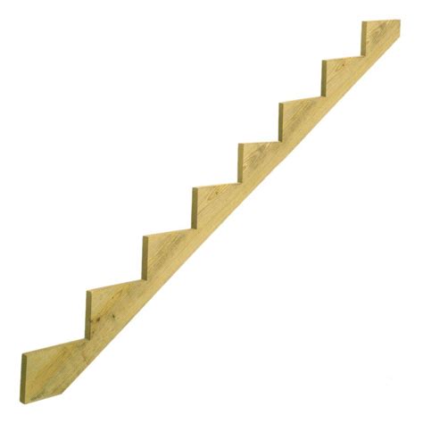 8 Step Pressure Treated Pine Stair Stringer 178329 The Home Depot