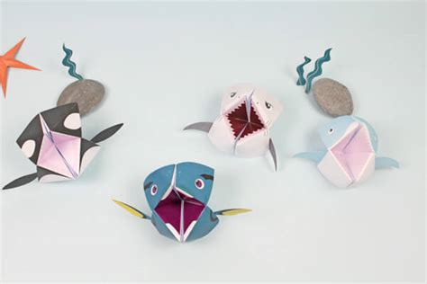 Origami Fish Game Diy Petit Fernand Uk