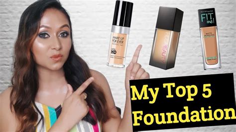 My Top 5 Foundation Review Best Foundation For Indian Skin 2022