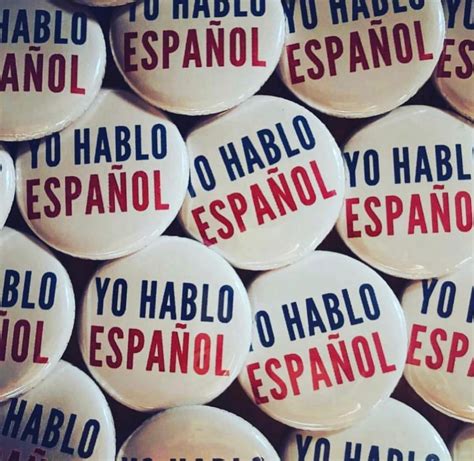Yo Hablo Espanol Pinback Button I Speak Spanish Magnet Or Etsy