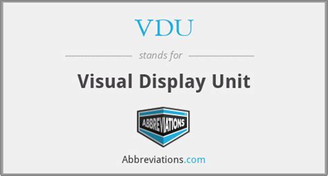 Vdu Visual Display Unit