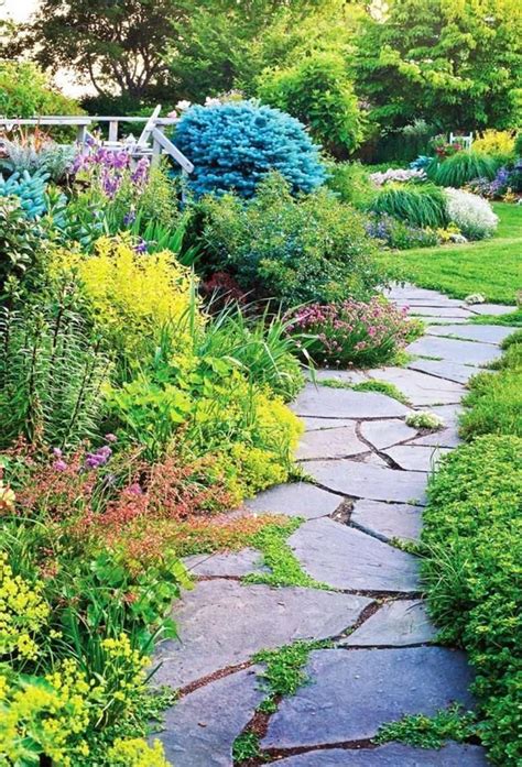 Elegant Photo Cobblestonewalkway Garden Paths Garden Pathway Slate