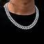 Iced Big Stone Cuban Link Chain 12mm In White Gold – DRMD JEWELRY