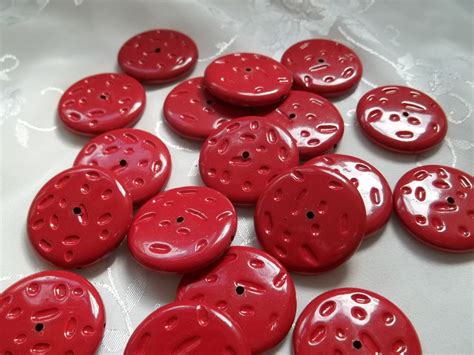 Round Flat Red Acrylic Disc Coin Beads 30mm X By Beadssoheavenly