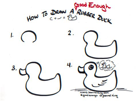 How To Draw A Rubber Duck Easy Design Talk