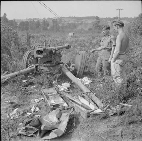 German 75mm Anti Tank Gun Captured At Mont Pincon 9 August 1944