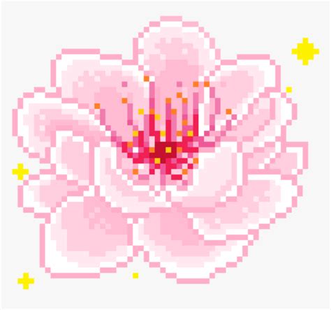 Thumb Image Flower Pixel Art Gif HD Png Download Transparent Png Image PNGitem