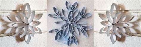 Toilet Paper Roll Snowflake Winter Crafts Woli Creations Paper