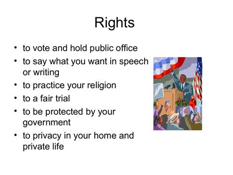 Rights Duties And Responsibilities Of A Citizen