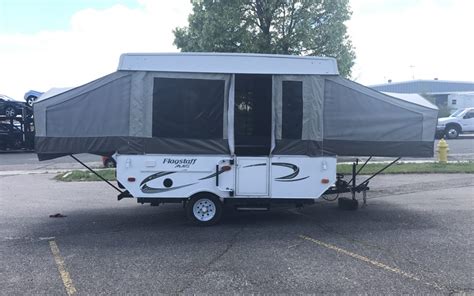 The line comes equipped with certain basic features across more than a dozen different models that it contains, while offering a laundry list of optional equipment that you can add if you so. Flagstaff Pop Up Camper Parts