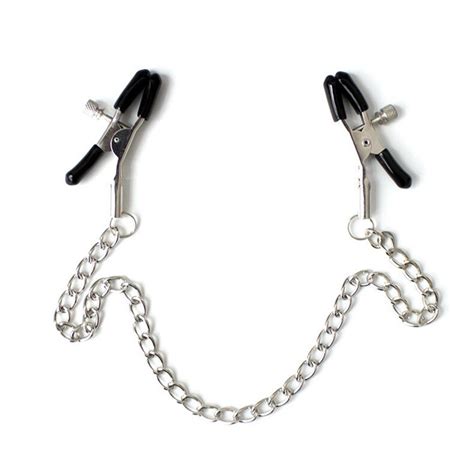 Aliexpress Com Buy Pairs Couple Adult Game Metal Nipple Clamps With Cm Chain Toys Nipple