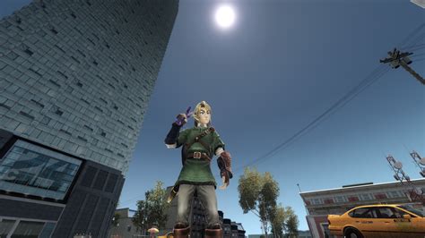 Grand Theft Auto Mod Features Link Zelda Dungeon