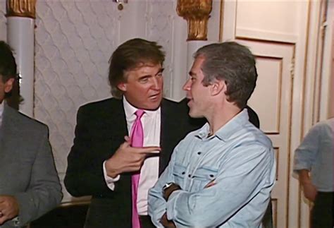 trump jeffrey epstein video from 1992 shows them partying together at mar a lago the