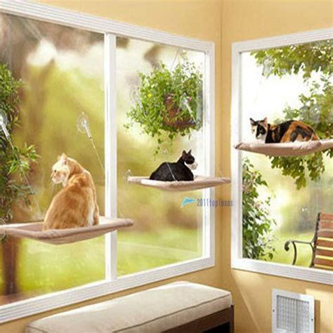 Kitty Cat Basking Window Hammock Mounted Perch Cushion Bed