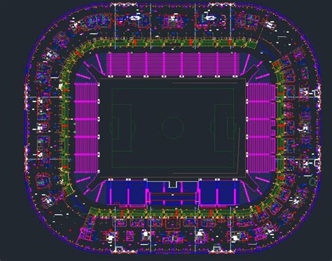Stadium Plan Cad Files Dwg Files Plans And Details