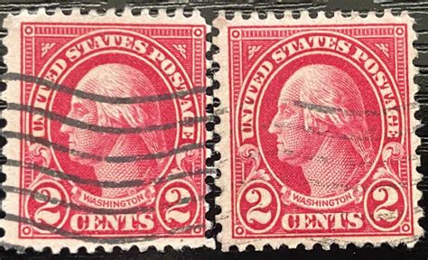 Mavin Two X Us Postage Stamp George Washington Two Cent 2¢ Red Stamp Rare