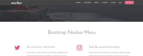 Bootstrap Navbar Menu 4 Free Templates Azmind