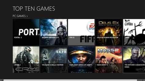 Top 10 Pc Games For Windows 8 And 81