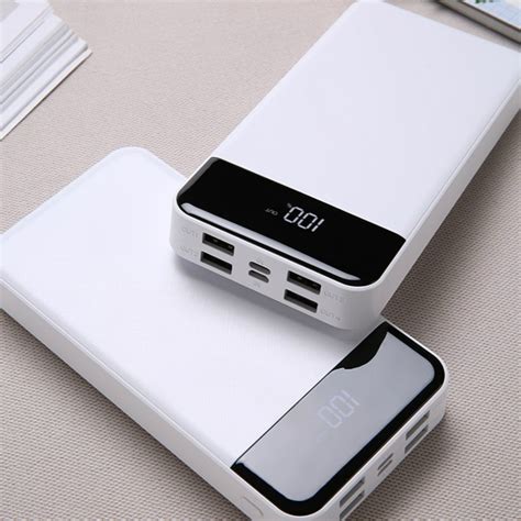 Stay charged up with mobile power banks for your iphone or samsung device. power bank 30000 mAh 4 USB mobile power LCD digital ...