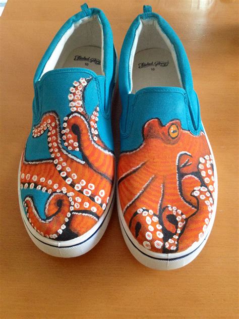Sooner or later, it always chips, cracks, and peels off. Octopus custom painted shoes size 10 men's | Painted shoes diy, Custom vans shoes, Vans shoes ...