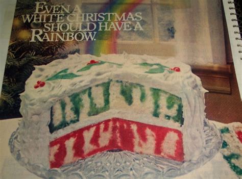 Create this light dessert using a box cake mix and your favorite jello flavors. Christmas rainbow jell-o poke cake..1980 | Recipe | Jello ...