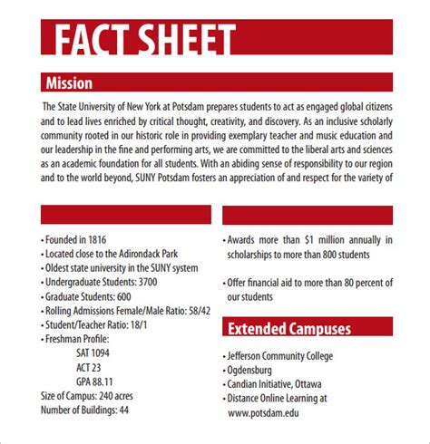 fact sheet template   documents   word