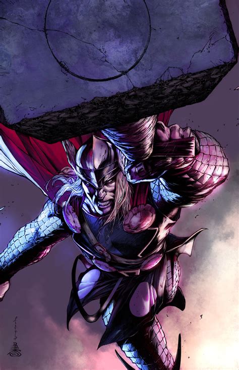 Thor can call down lightning and thunder at will and utilize them like a blacksmith uses his tools to work iron and steel—bending and shaping them into for nearly a thousand years thor holds mjolnir's grip in battle, a true companion if ever there was one. Thor Vol 3 7 - Marvel Comics Database