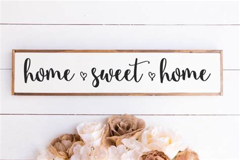 Shop the top 25 most popular 1 at the best prices! Home sweet home sign // home sweet home / home sweet home wood