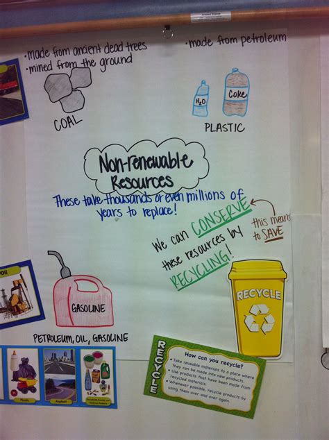 Natural Resources Anchor Chart 4th Grade