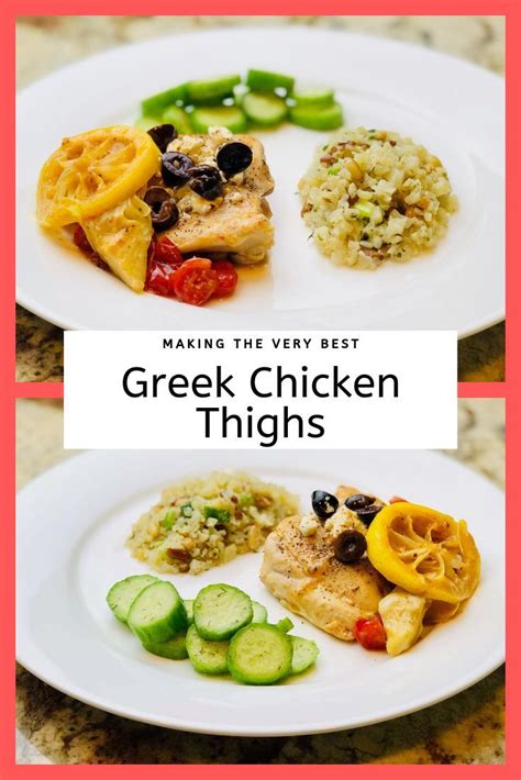 Throw chicken thighs, thai sweet chili sauce, and scallions in the crock pot. Greek Chicken Thighs | Recipe (With images) | Greek ...
