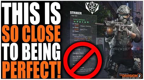 The Division New Striker Set Is Close To Being Perfect But Needs Some Changes Before Its
