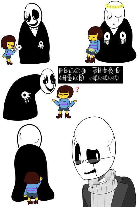 Frisk And Wd Gaster By Ch4lcedony On Deviantart
