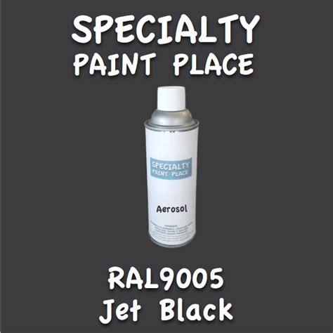 RAL 9005 Jet Black 16oz Aerosol Can