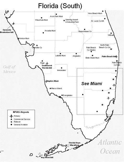 Map Of Florida Airport Locations United States Map