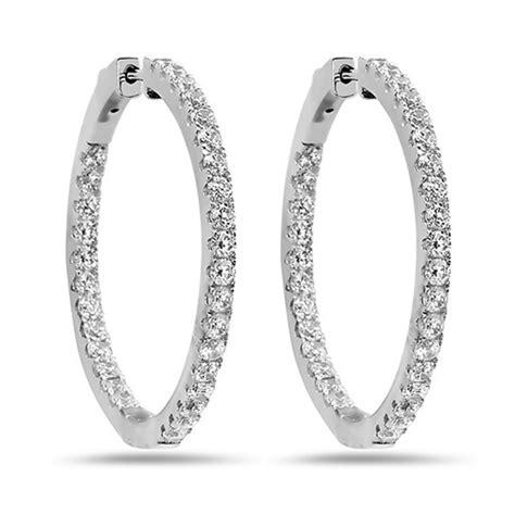 2020 popular 1 trends in jewelry & accessories with real sterling silver jewelry hoop earring and 1. Crush & Fancy 925 Sterling Silver Women's Crystal Hoop ...